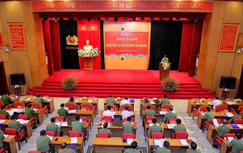 Khai mạc trọng thể Hội nghị sơ kết công tác công an 6 tháng đầu năm 2021